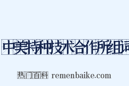 中美特种技术合作所组词是什么意思的图片